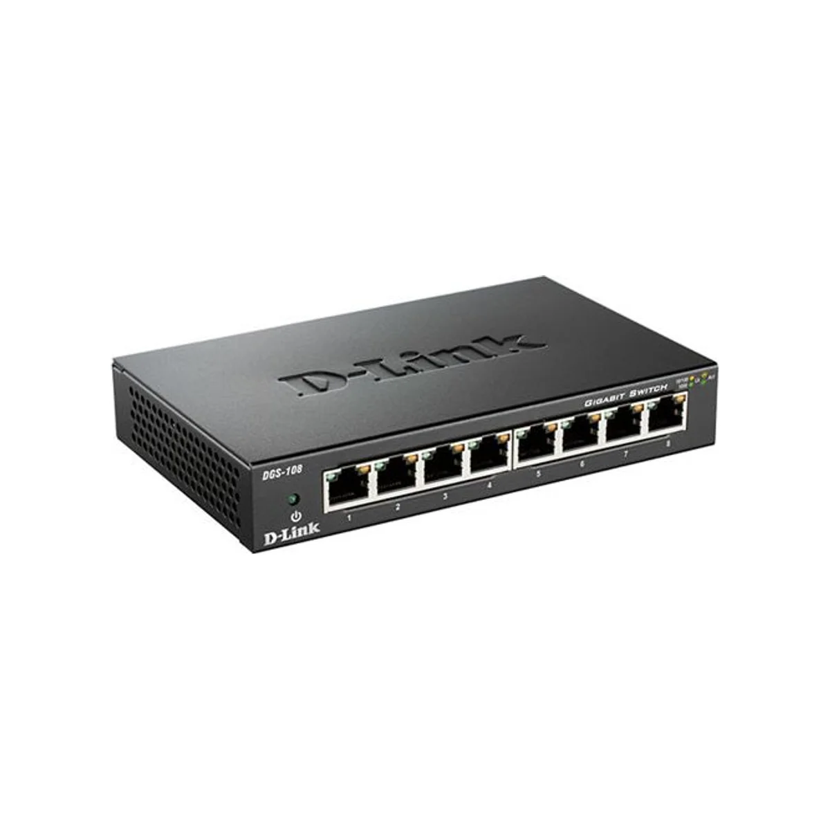 D-LINK SWITCH DLINK 8 PORT GIGABIT | DGS-108 (8-Port, Gigabit Ethernet, Unmanaged) - DGS-108 view 2