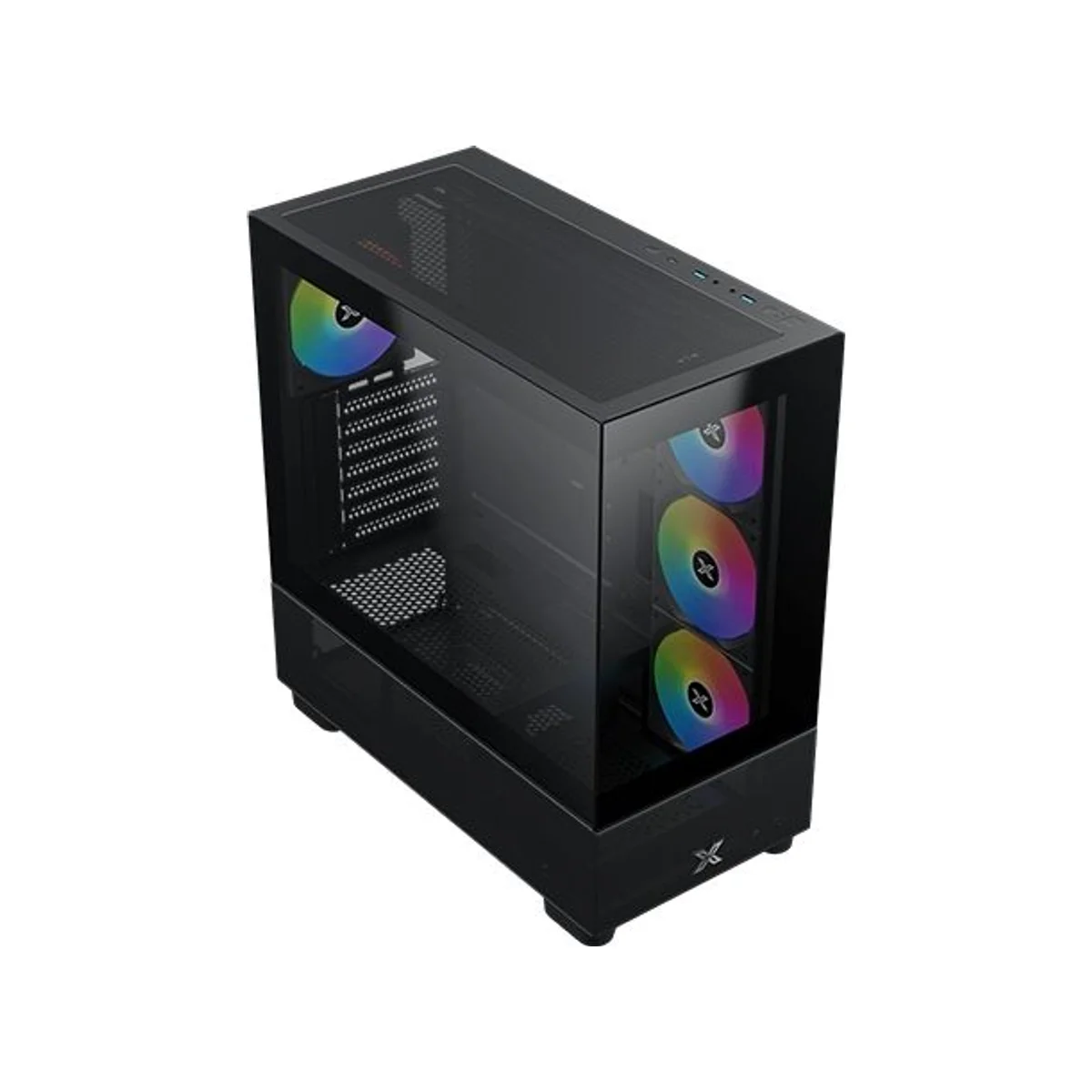 Xigmatek Endorphin Air V2 Tempered Glass ARGB ATX Gaming Case - Black - EN41822 view 2