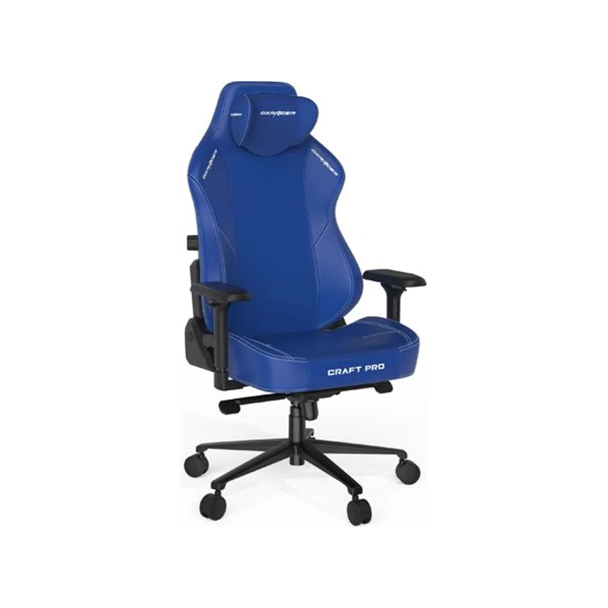 DXRACER Craft Pro Classic Gaming Chair - Indigo (Premium PU-leather, High Density Foam, 4D Armrests, Full Tilt) - CRA-PR001-I-H1 view 3