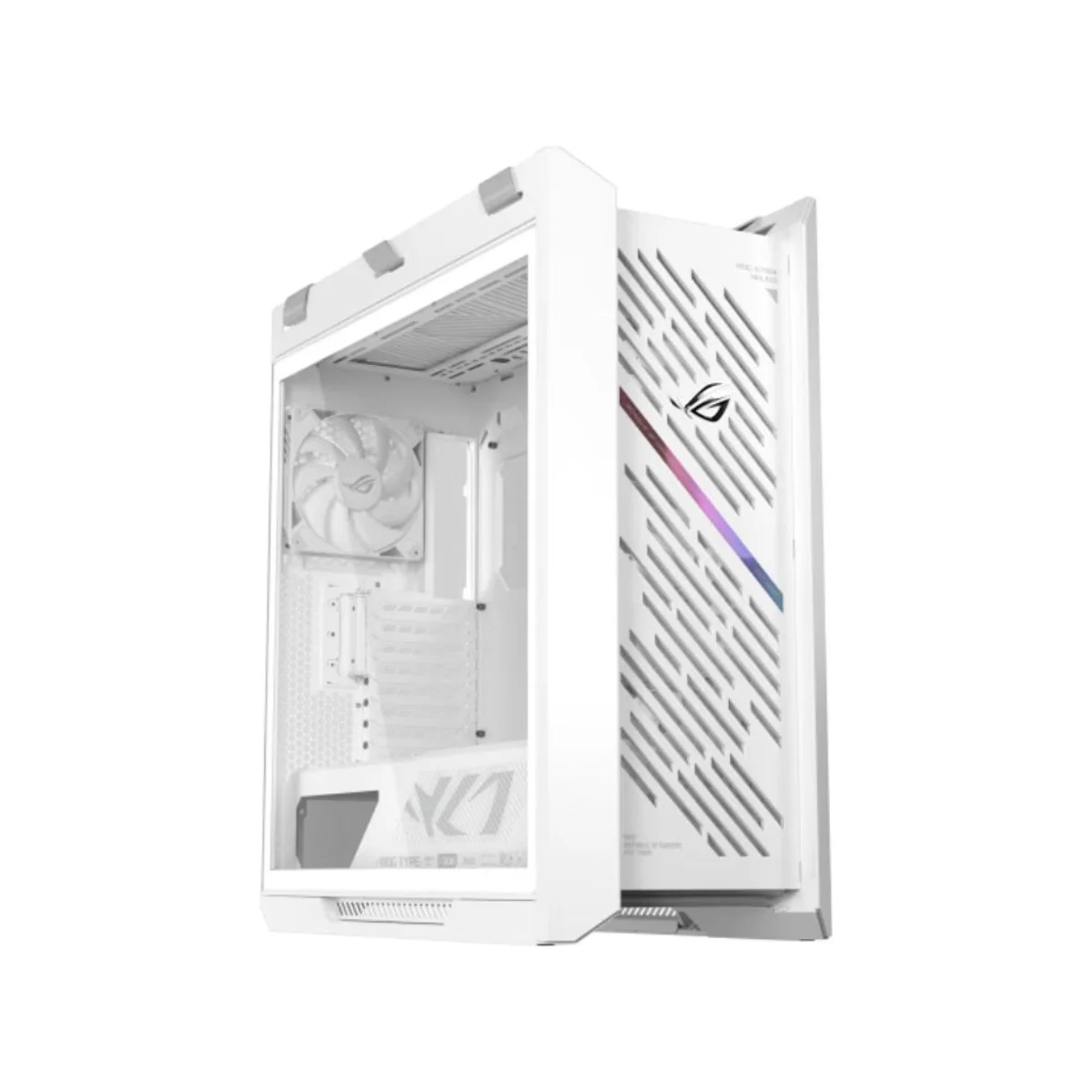 ASUS ROG Strix Helios II Tempered-Glass Mid-Tower ATX Gaming Case - White - 90DC00W3-B39000