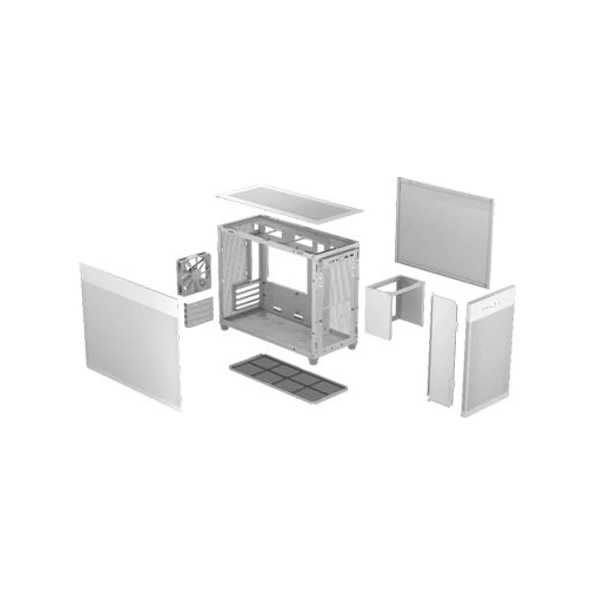 ASUS Prime AP201 Airflow Mini-Tower mATX Gaming Case - White 4 ARGB Fans Included – 90DC00G3-B39000 view 6