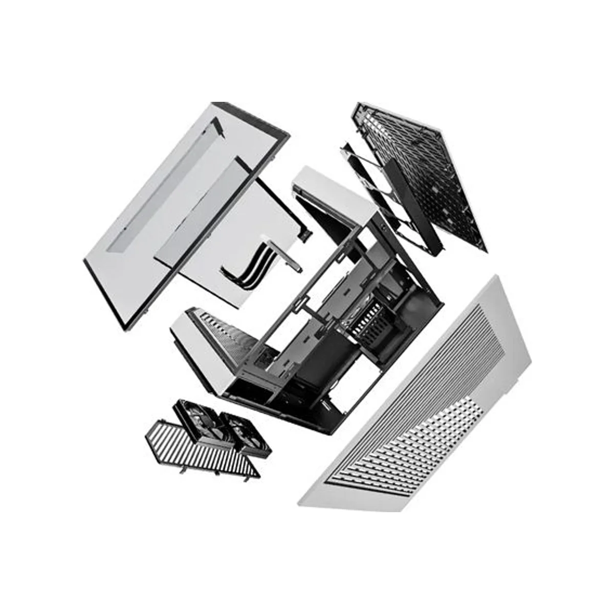 HYTE Y60 Dual-Chamber Mid-Tower ATX Gaming Case - Black & White – CS-HYTE-Y60-BW view 3