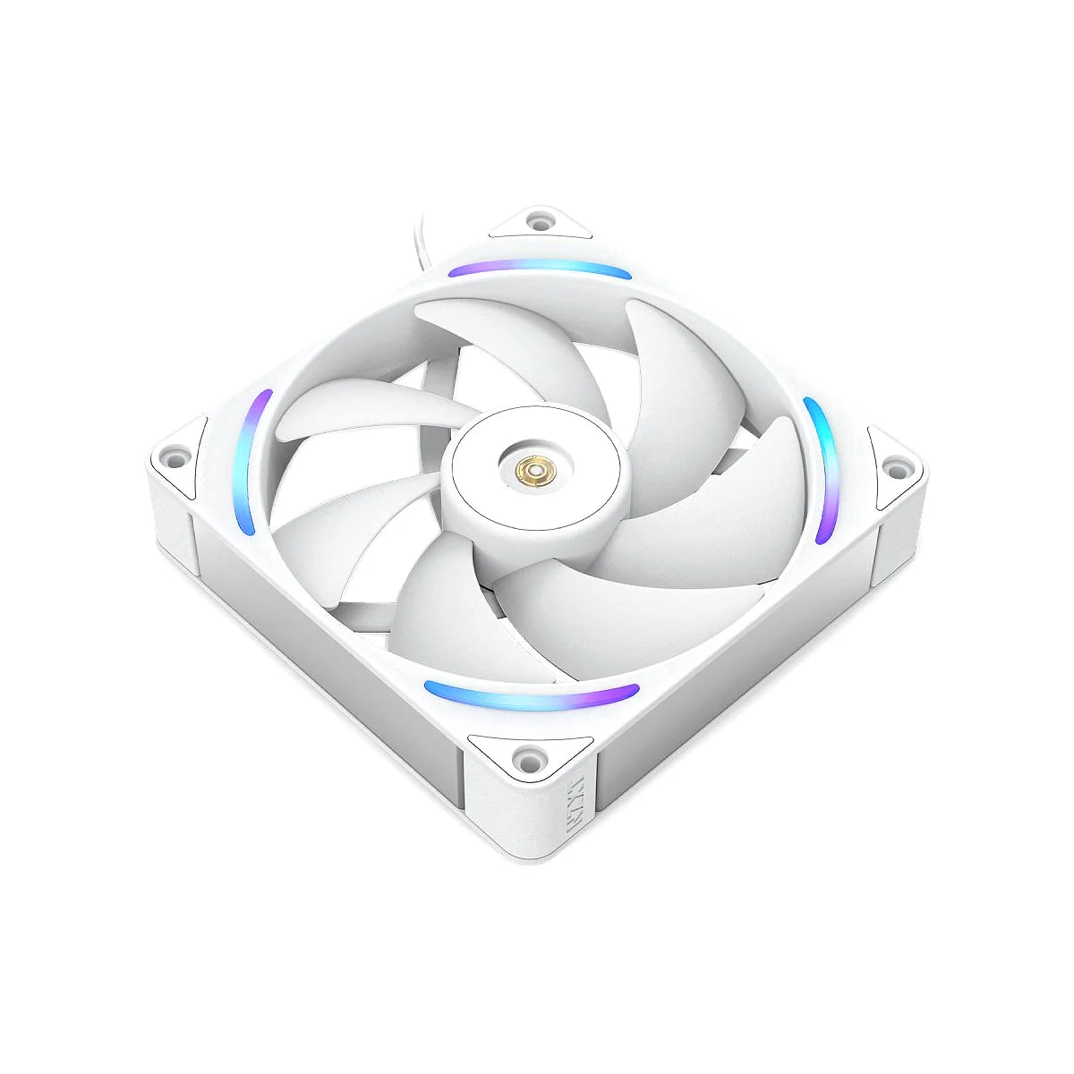 NZXT F140X RGB 140mm PWM Single Fan - White - RF-U14PN-W1 view 3