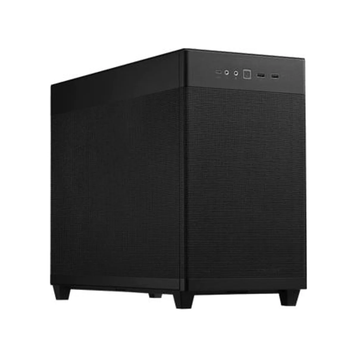 ASUS Prime AP201 Airflow Dual-Chamber Mini-Tower mATX Gaming Case - Black 3 ARGB Fans Included – 90DC00G0-B39000