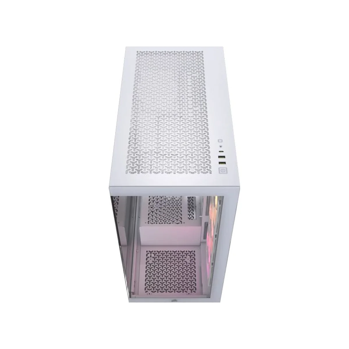 Corsair 3500X Tempered-Glass ARGB Mid-Tower E-ATX Gaming Case - White (3 RS120 ARGB Fans Included) – CC-9011279-WW view 6