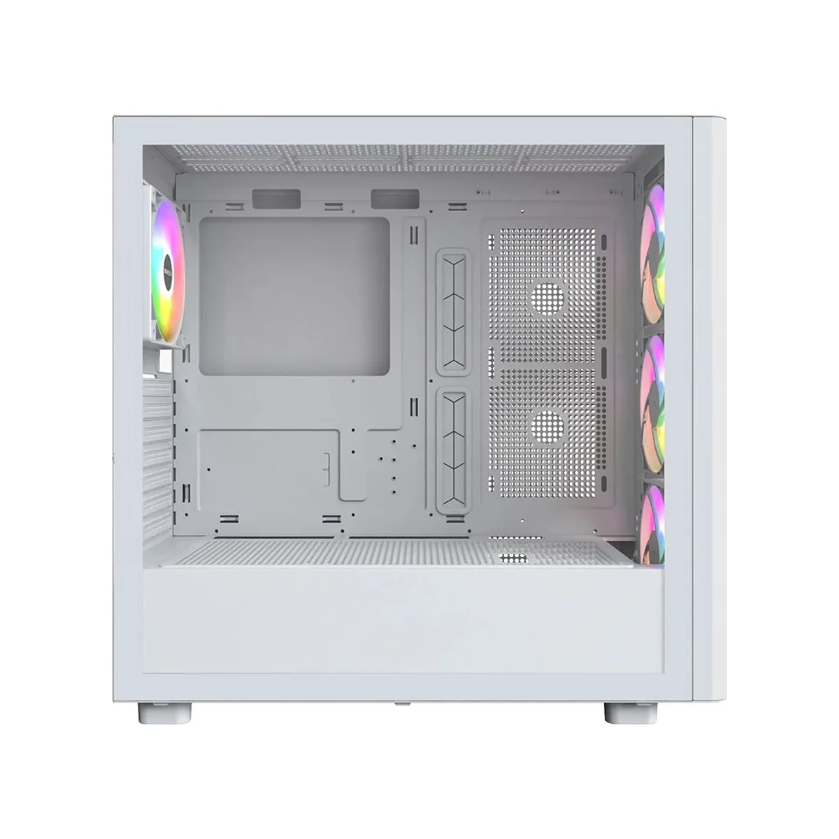 Montech XR Wood Full-Coverage Dust Filters ATX Gaming Case - White - XR-Wood-W view 3
