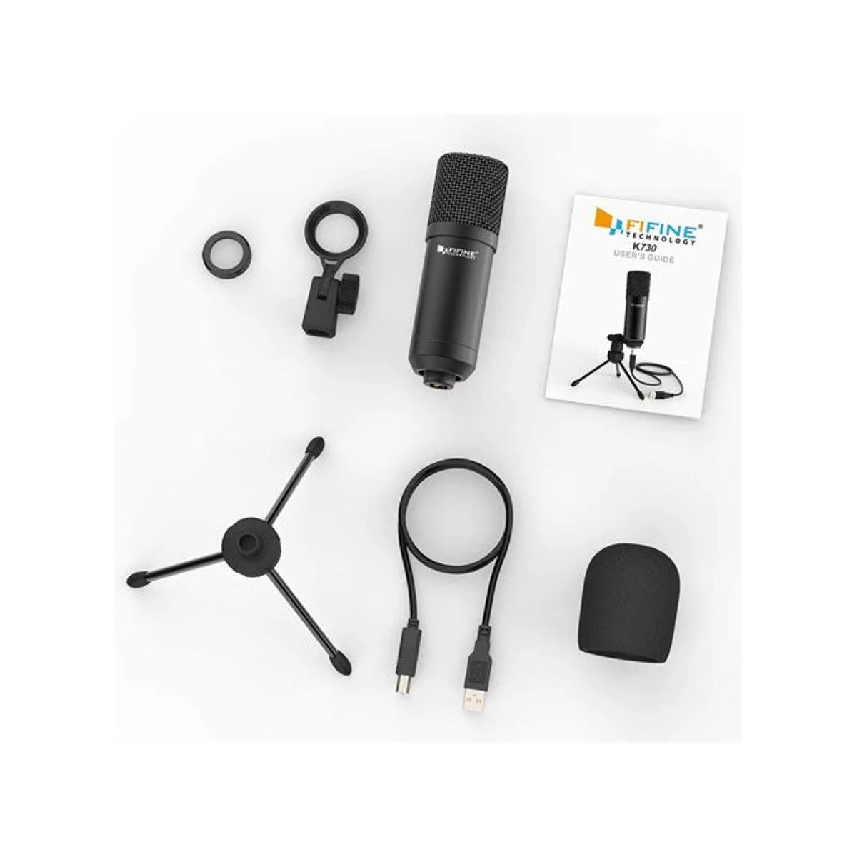 FIFINE K730 USB Desktop Microphone (Cardioid, Plug and Play, PC/Mac Compatible) - K730 view 2
