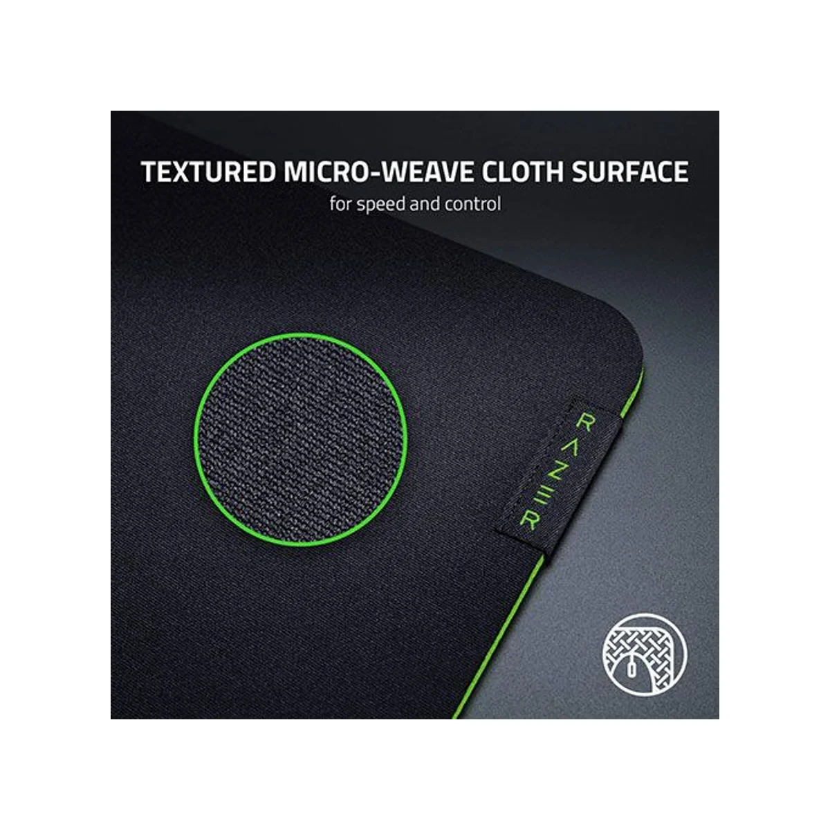Razer Gigantus V2 Soft Mouse Mat - Large (Textured Micro-Weave, High-Density Foam, Anti-Slip Base) - RZ02-03330300-R3M1 view 2