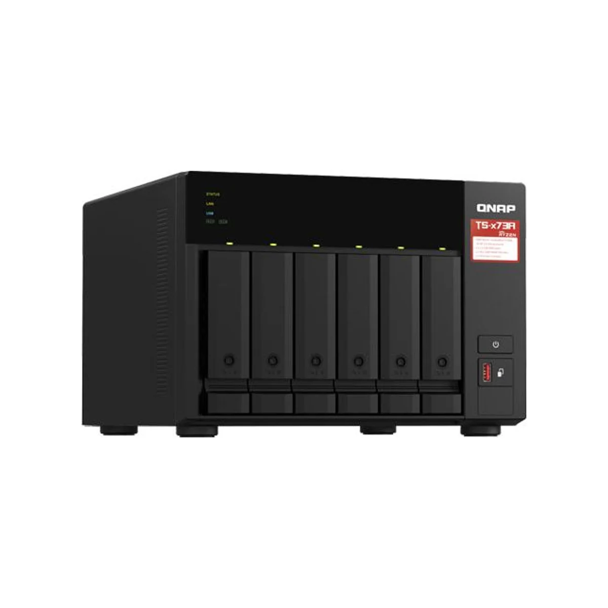 QNAP TS-673A-8G NAS BOX | 6-Bay NAS with AMD Ryzen Quad-Core Processor - TS673A-8G view 3