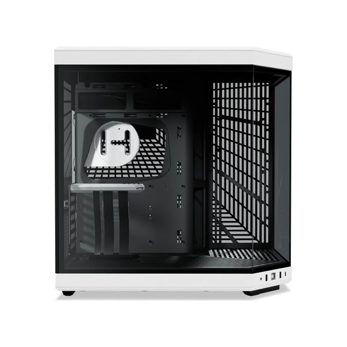 HYTE Y70 Dual-Chamber Mid-Tower E-ATX Gaming Case - Black/White (Panoramic Glass, PCIe 4.0 Riser) – CS-HYTE-Y70-BW view 4