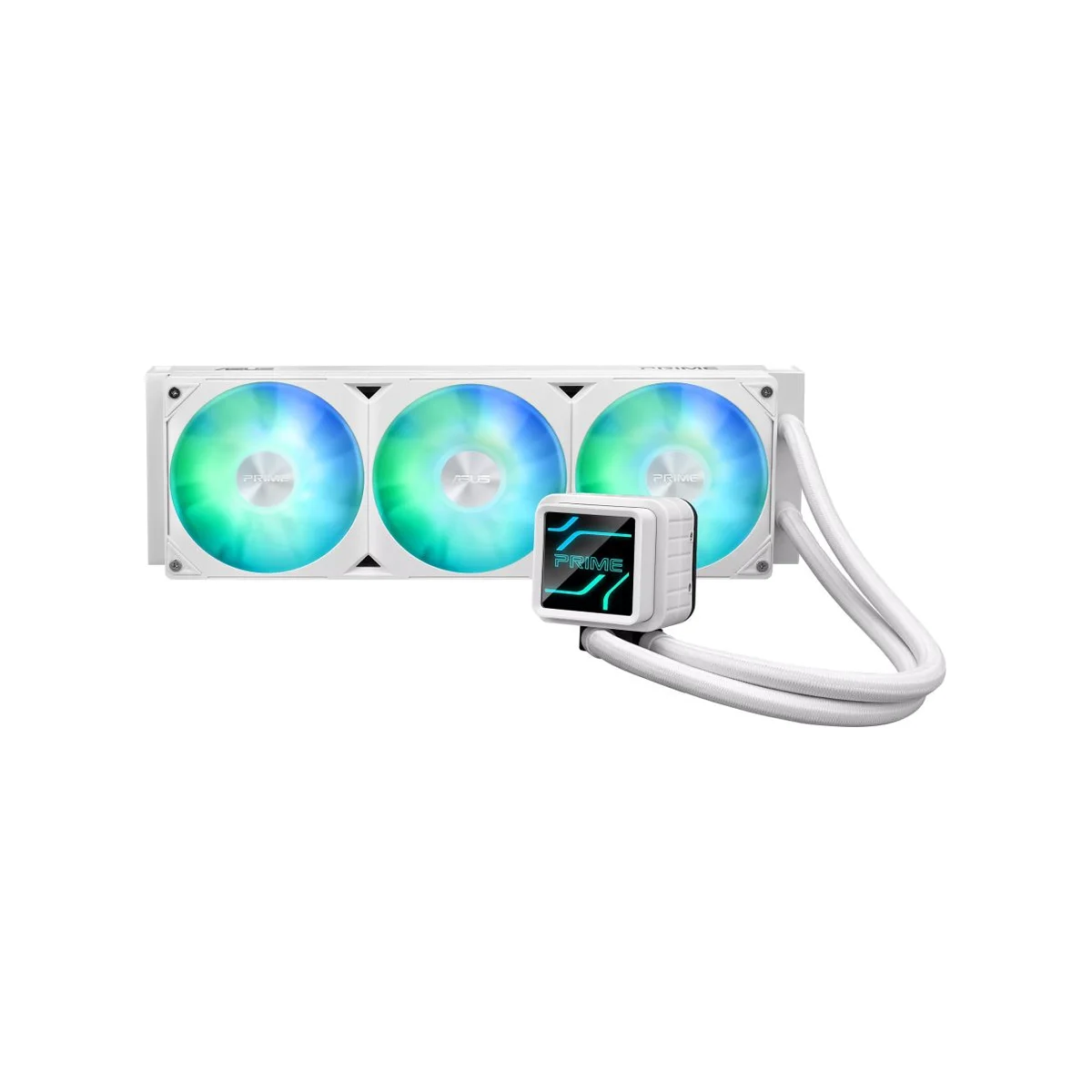ASUS Prime LC 360 ARGB White Edition 360mm CPU Liquid Cooler (White, 600-2200 RPM, ARGB) - 90RC0102-B0EAY0