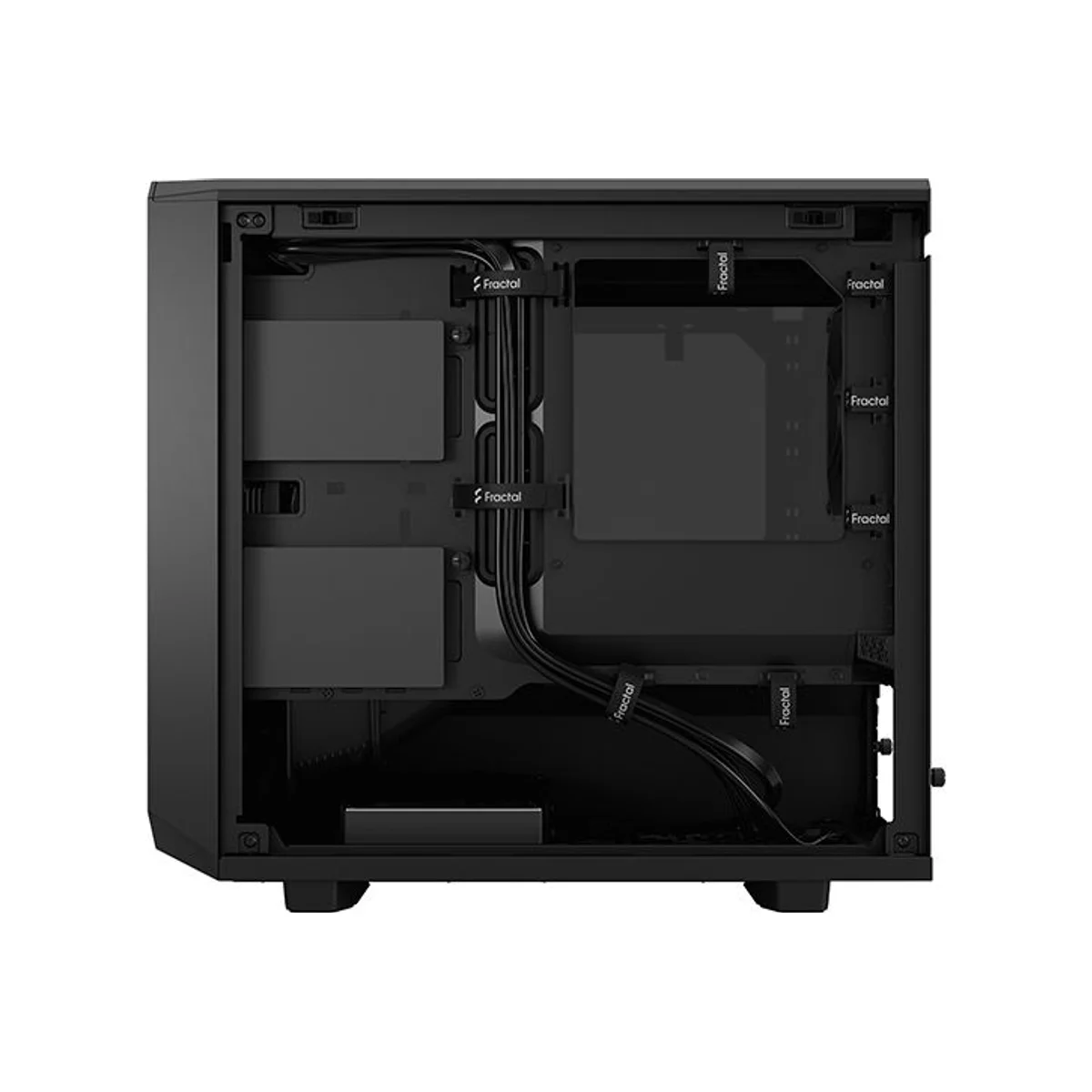 Fractal Meshify 2 Nano Black TG Dark Tint Mini-ITX Computer Case (Black, Tempered Glass, High Airflow) - FD-C-MES2N-01 view 3