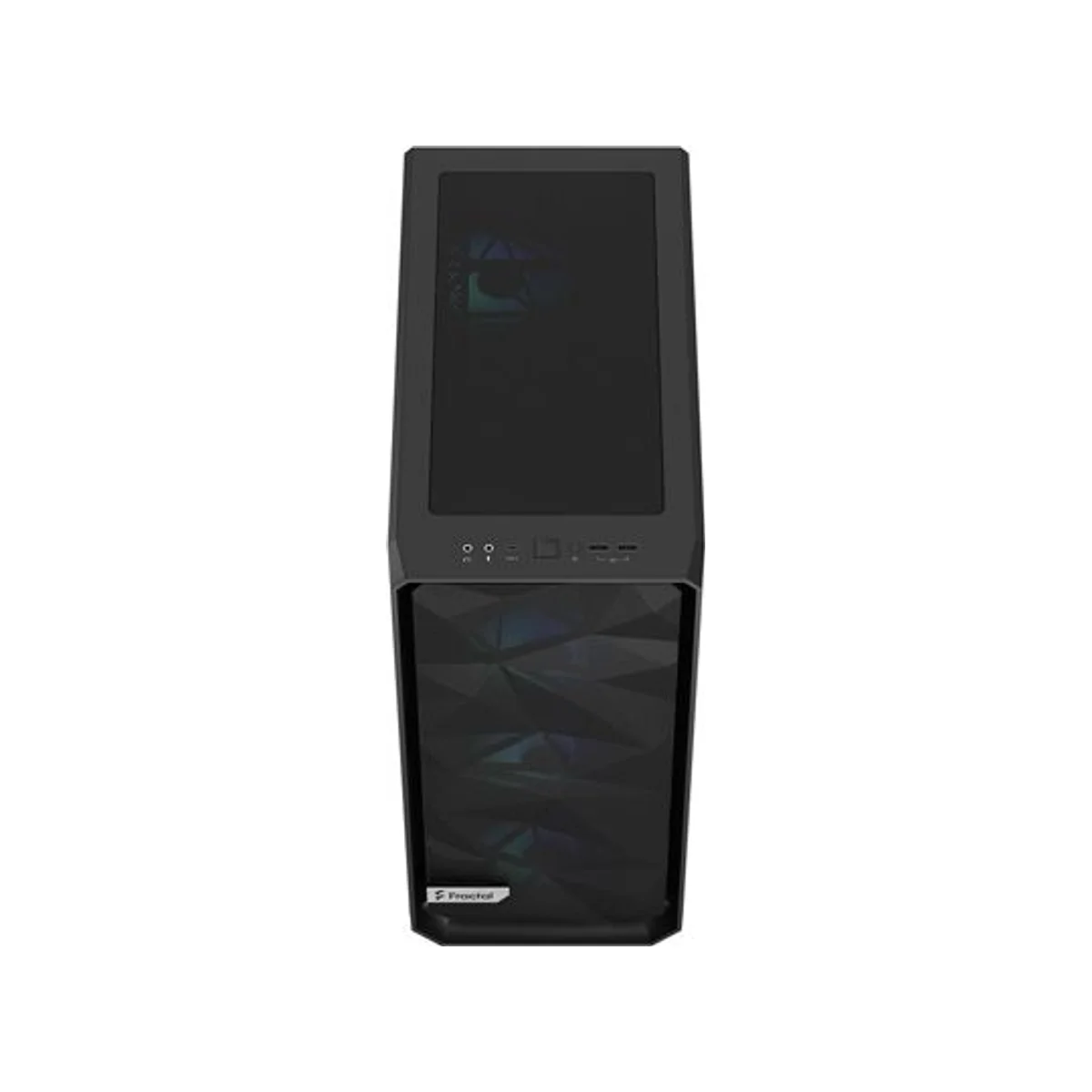 Fractal Design Meshify 2 Compact RGB Tempered Glass Light Tint ATX Mid Tower ATX Gaming Case - Black 3x RGB Fans – FD-C-MES2C-06 view 3