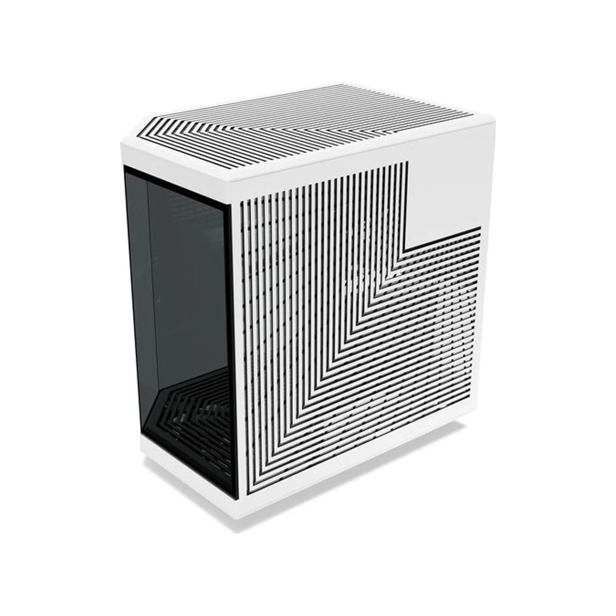 HYTE Y70 Dual-Chamber Mid-Tower E-ATX Gaming Case - Black/White (Panoramic Glass, PCIe 4.0 Riser) – CS-HYTE-Y70-BW view 3
