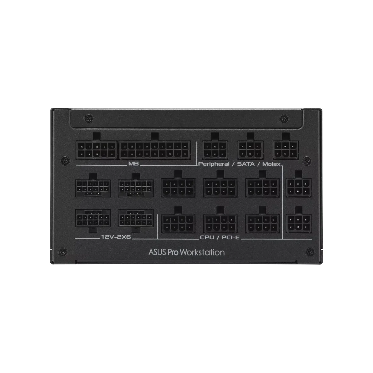 ASUS Pro WS 2200W Fully Modular 2200W ATX 3.1 Power Supply (80+ Platinum, PCIe 5.1, Low-Noise, Black) | 90YE00Z1-B0NA00 view 3