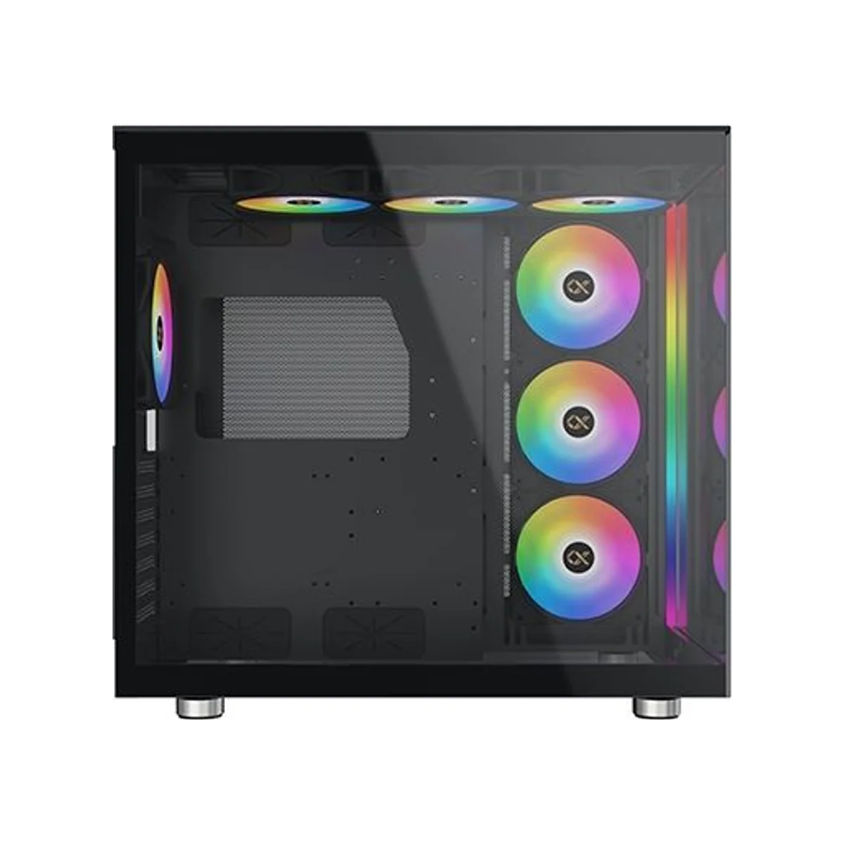 Xigmatek Aqua Ultra Air ARGB Mid-Tower E-ATX Gaming Case - Black – EN41907 view 4