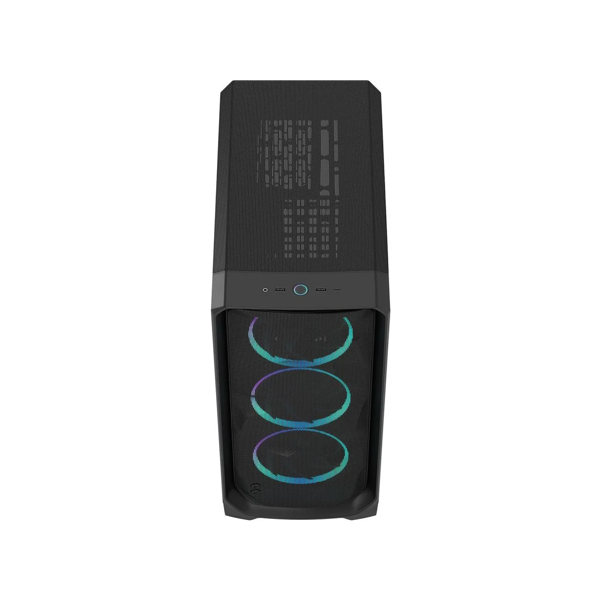 Fractal Design Meshify 3 RGB Tempered-Glass Mid-Tower E-ATX Gaming Case - Black 3x 140mm Fans – FD-C-MES3A-06 view 3