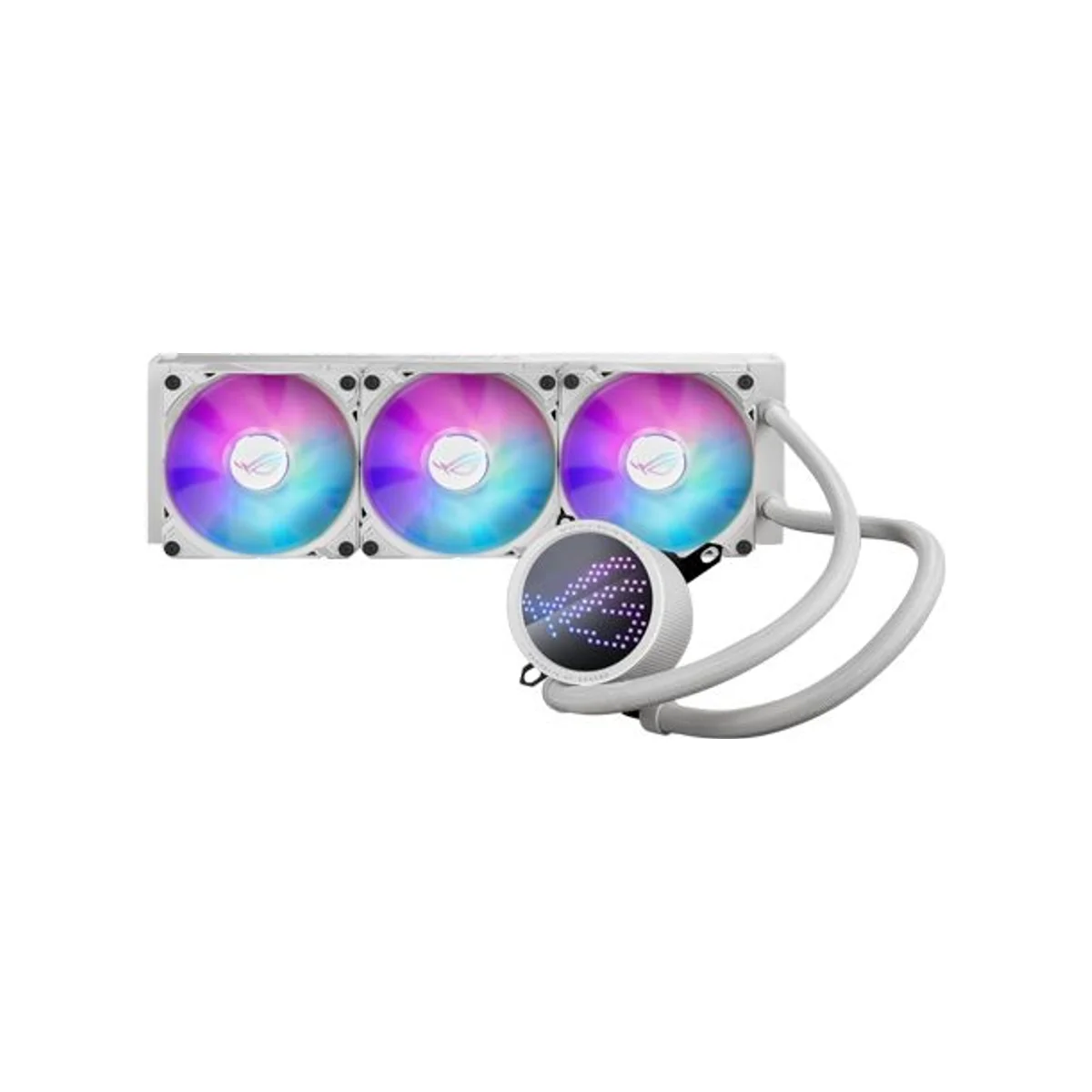 Asus ROG RYUO III 360 ARGB AIO CPU Liquid Cooler - White (360mm Radiator, ARGB Fans, AniMe Matrix Display) - 90RC00I2-M0UAY0