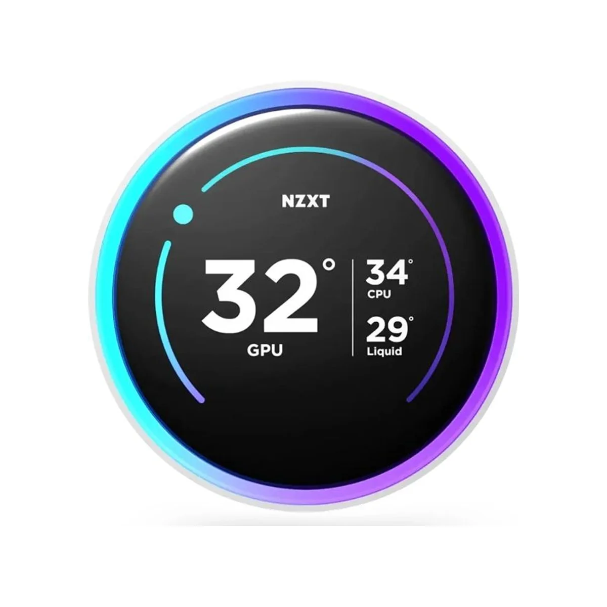 NZXT Kraken Elite 360 RGB AIO 2024 CPU Liquid Cooler - White - RL-KR36E-W2 view 3