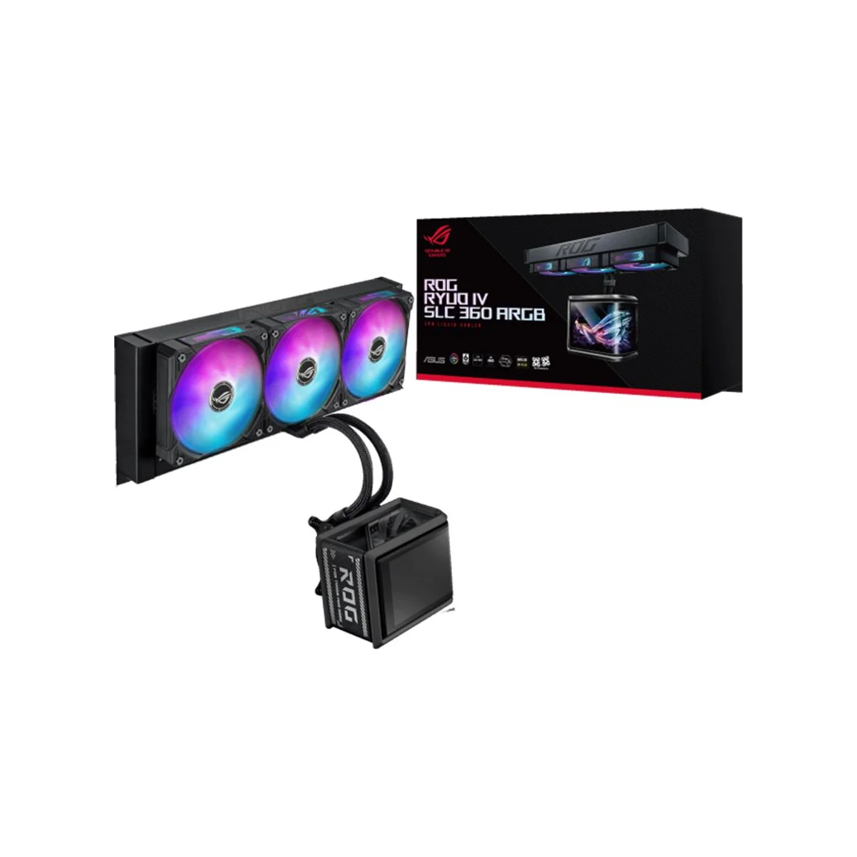 Asus ROG Ryuo IV SLC 360 ARGB CPU Liquid Cooler - Black - 90RC0151-B0EAY0