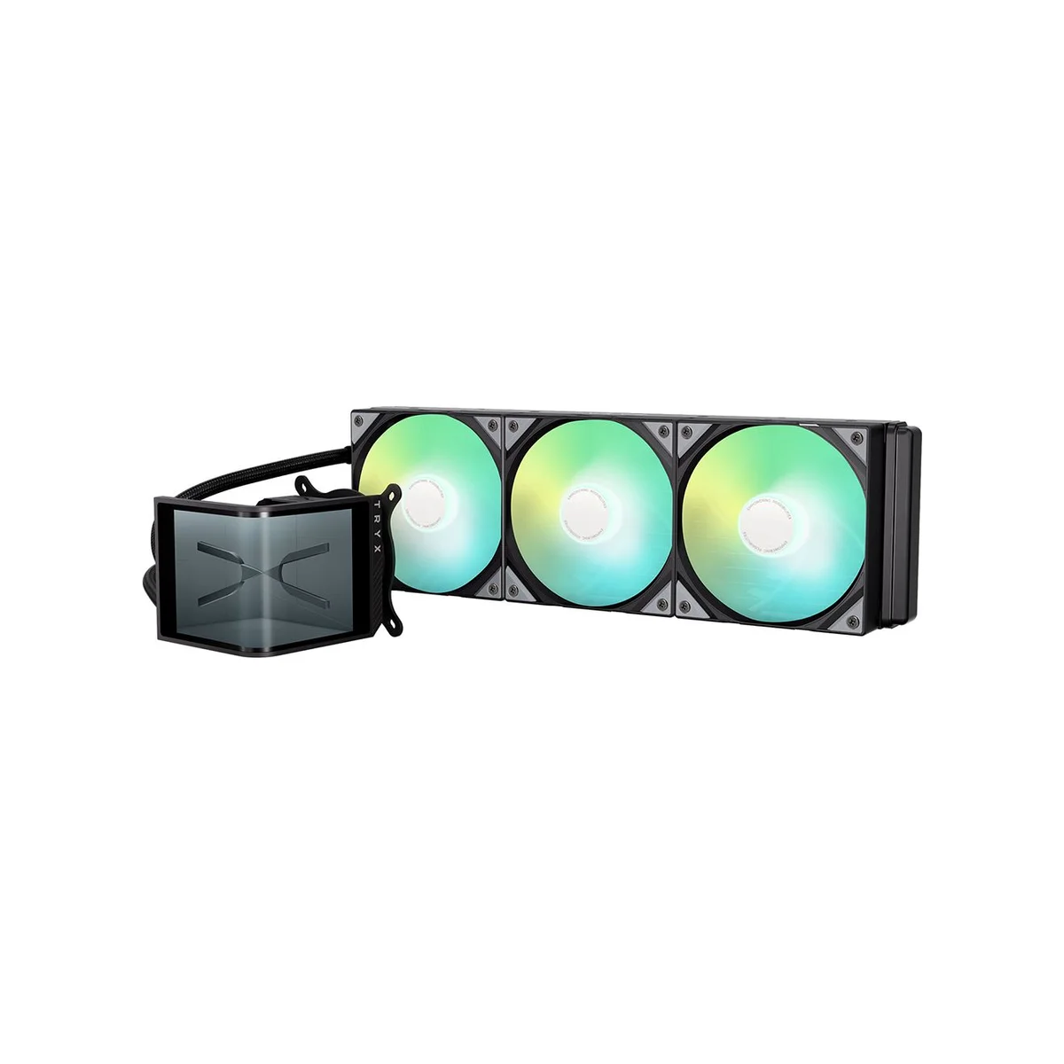 TRYX PANORAMA SE ARGB 360 Rotatable AMOLED Screen CPU Liquid Cooler - Black - L-P360L-AM3M-G0K view 4