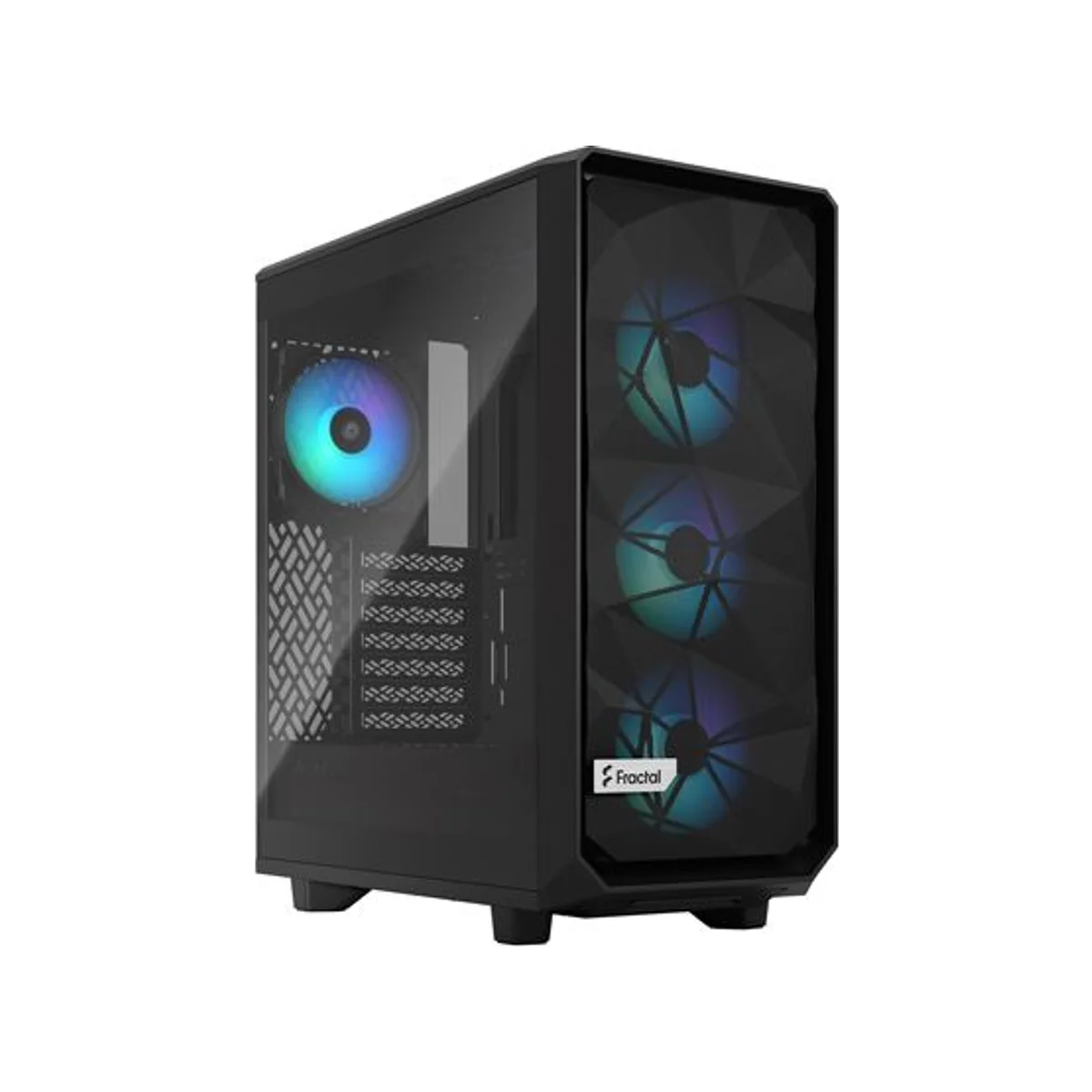 Fractal Meshify 2 Compact Lite RGB TG Light Tint ATX Gaming Case - Black - FD-C-MEL2C-05