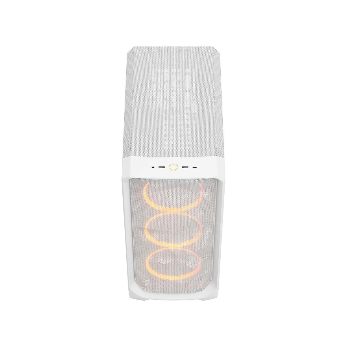 Fractal Design Meshify 3 RGB Tempered-Glass Mid-Tower ATX Gaming Case - White - FD-C-MES3A-07 view 3