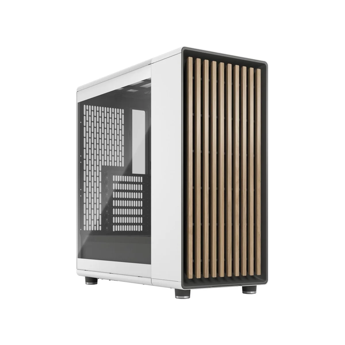 Fractal North Chalk White Tempered-Glass Mid-Tower ATX Gaming Case - White – FD-C-NOR1C-04