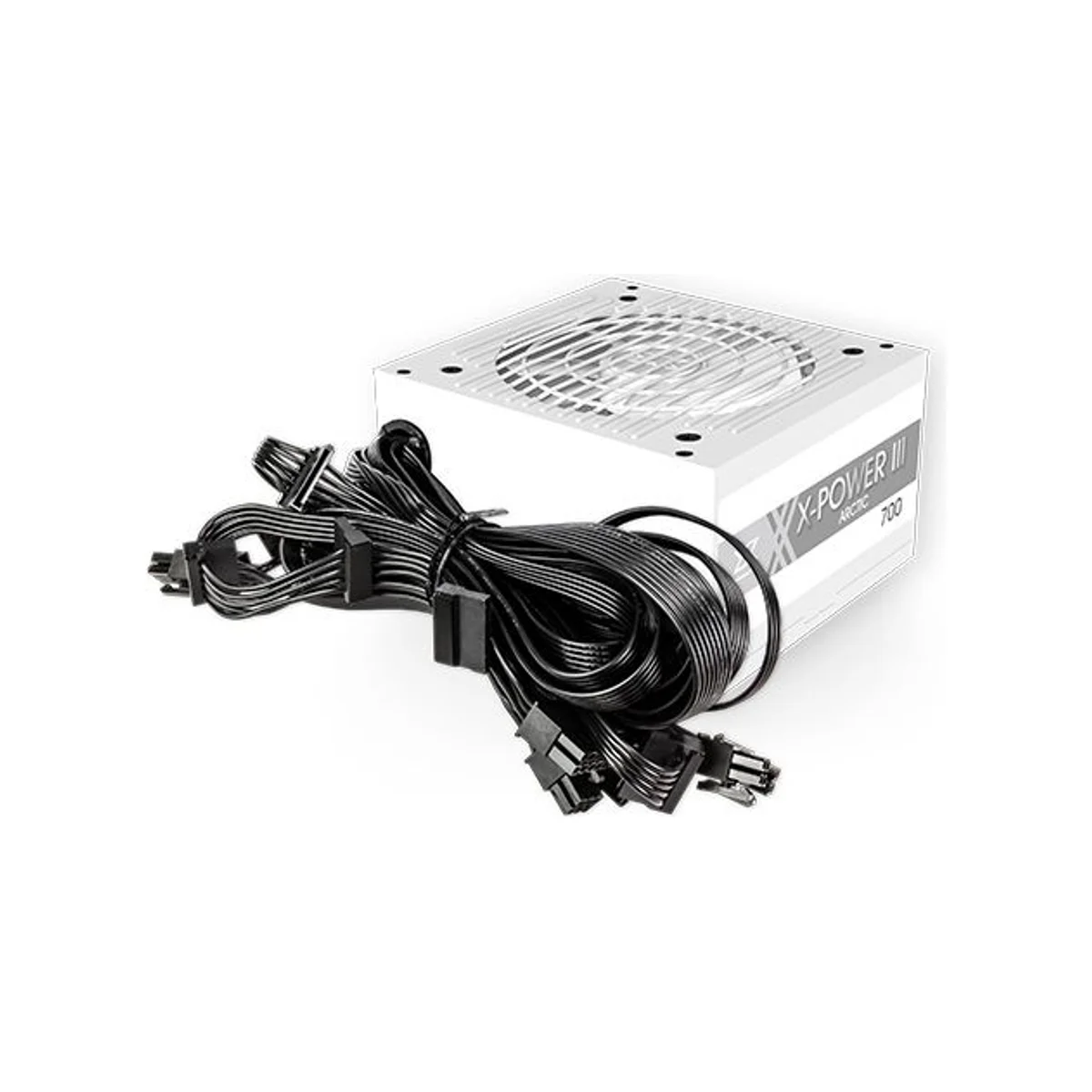 XIGMATEK X-POWER III Arctic 700W Power Supply (White, 700W, 85% Efficiency, 120mm Fan, +12V Single Output) - EN48137 view 4