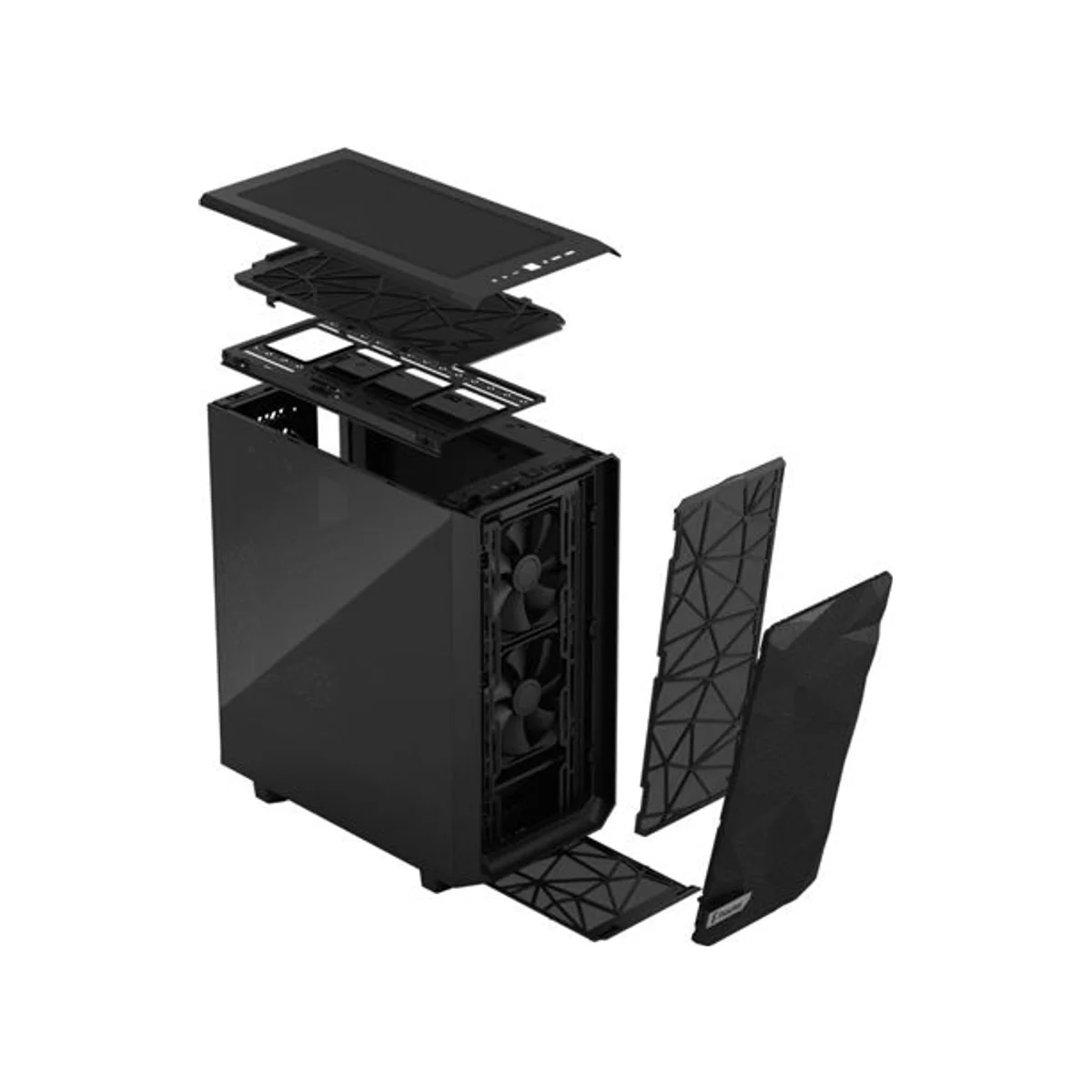 Fractal Meshify 2 Compact Airflow Tempered-Glass Mid-Tower ATX Gaming Case - Dark – FD-C-MES2C-02 view 5