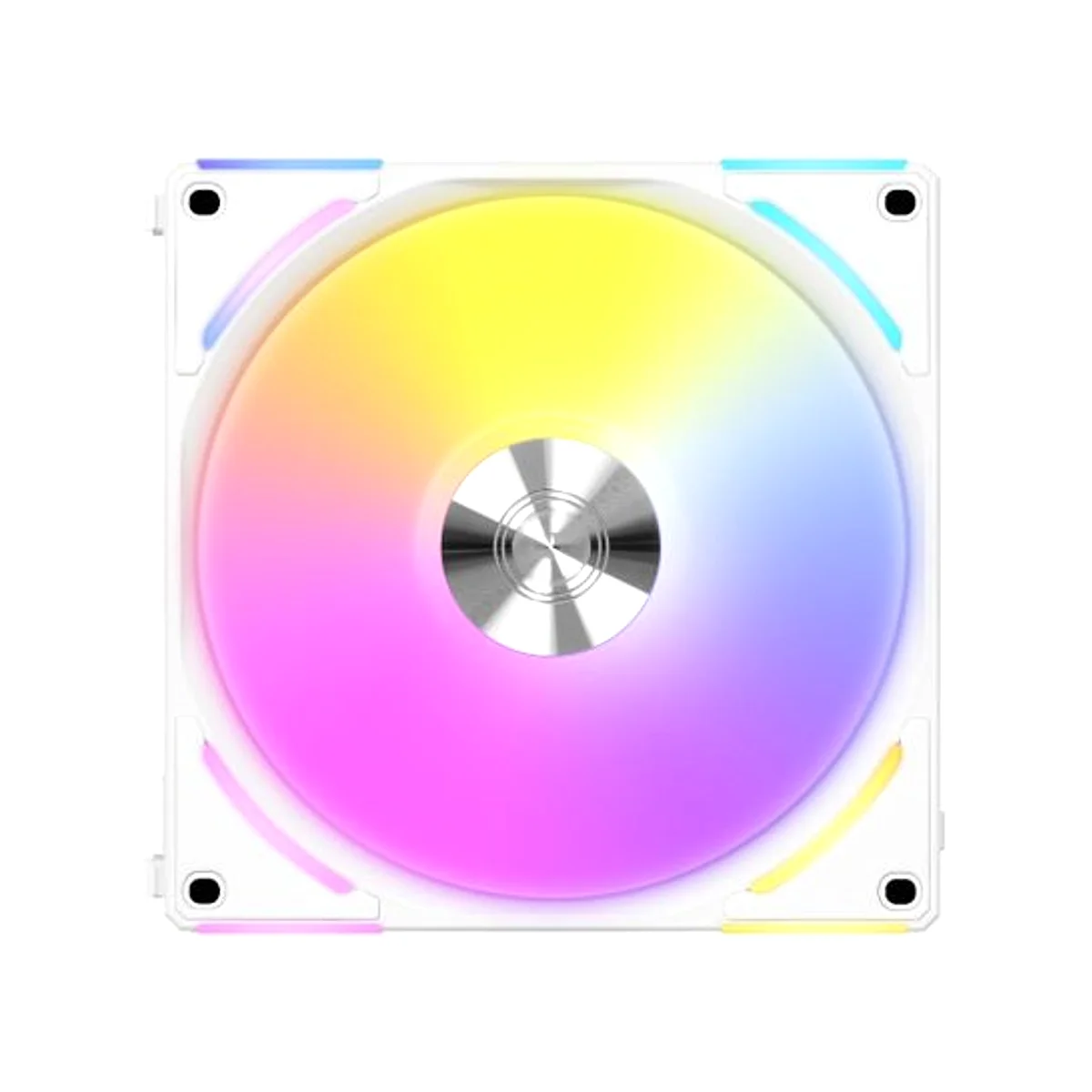 Lian Li UNI FAN AL120 V2 RGB 120mm Triple Pack Cooling Fan - White - UF-AL120V2-3W view 2