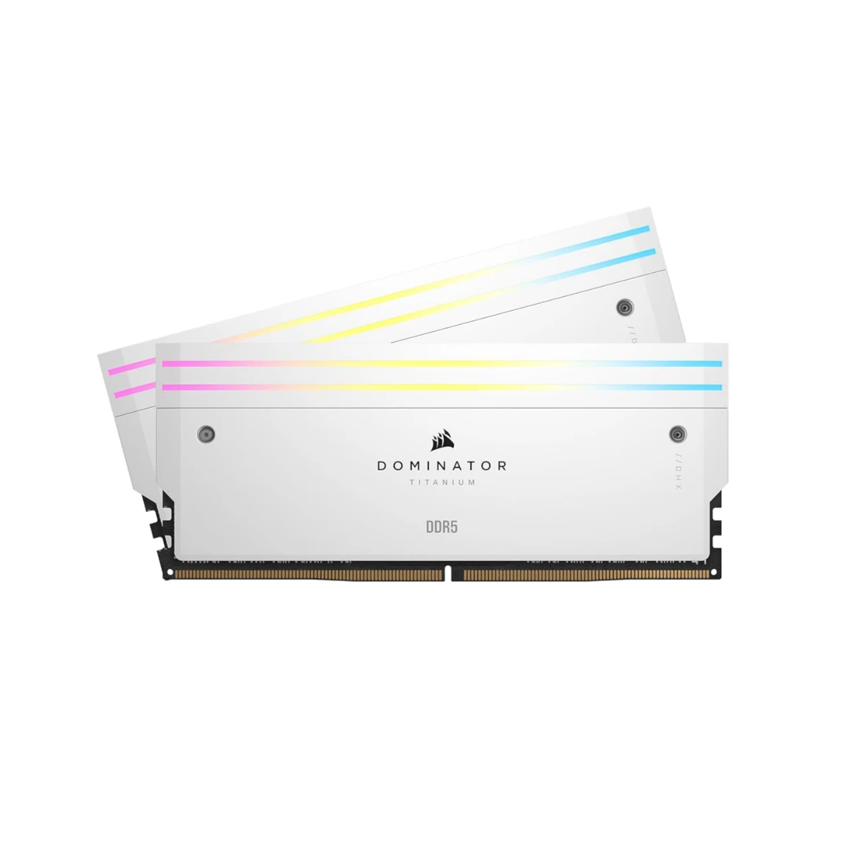 Corsair Dominator Titanium RGB 32 GB (2X16) DDR5 6000MHz RAM Memory (CL30, White) – CMP32GX5M2B6000C30W