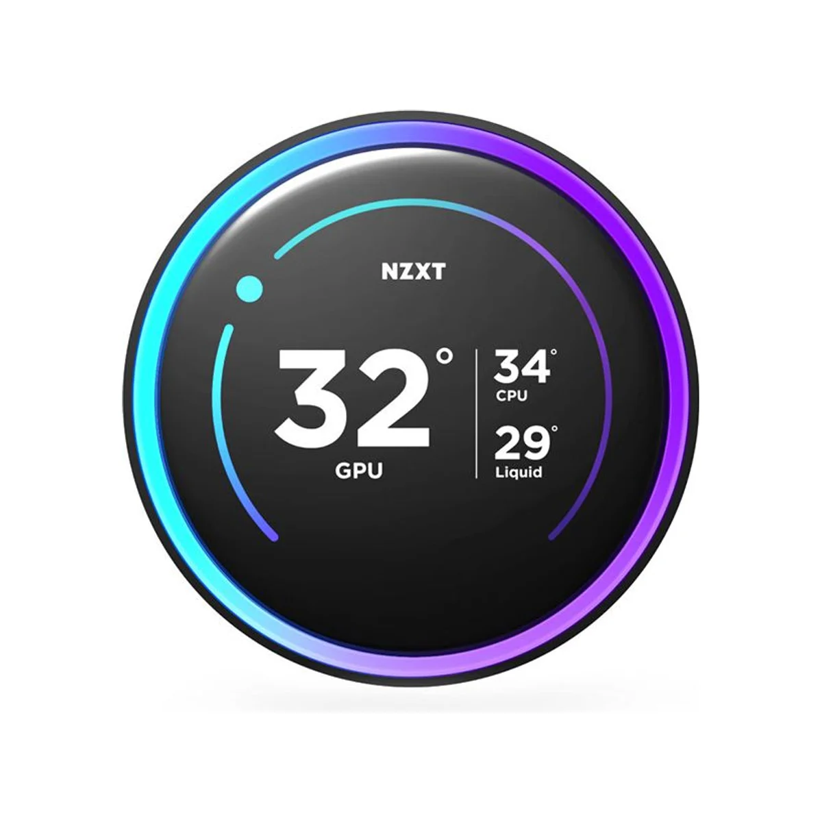 NZXT Kraken Elite 360 RGB IPS LCD AIO Liquid Cooler - Black - RL-KR36E-B2 view 3