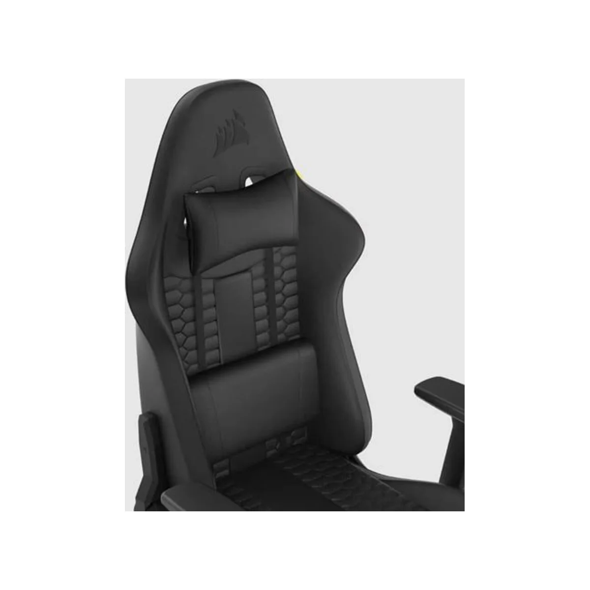 CORSAIR TC100 RELAXED Leatherette Gaming Chair Black/Black (2D Armrests, 160° Recline, 10cm Gas Lift) - CF-9010050-WW view 6
