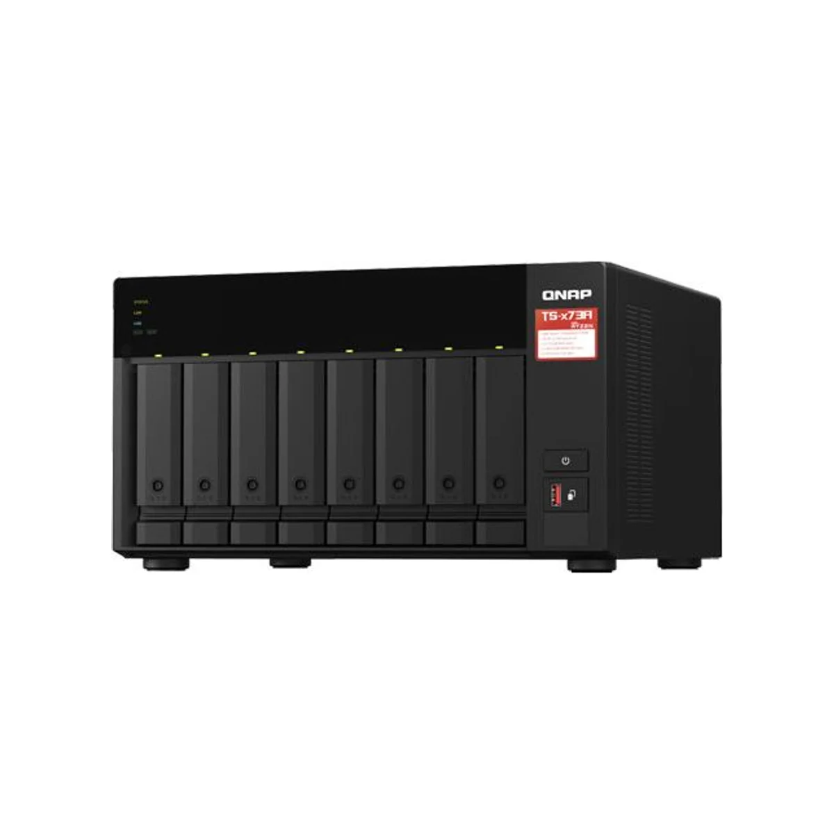 QNAP TS-873A-8G NAS BOX (AMD Ryzen Quad-Core, 2.5GbE, PCIe Expansion) view 2