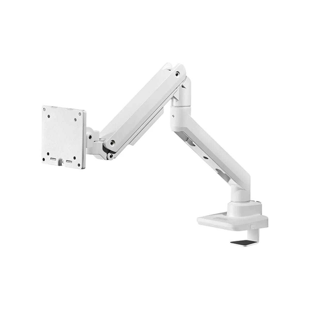 SilverStone ARM14 Single Monitor VESA Mounting Mechanical Arm (White) (17"-49", Up to 20kg, Clamp/Grommet) - SST-ARM14W view 3