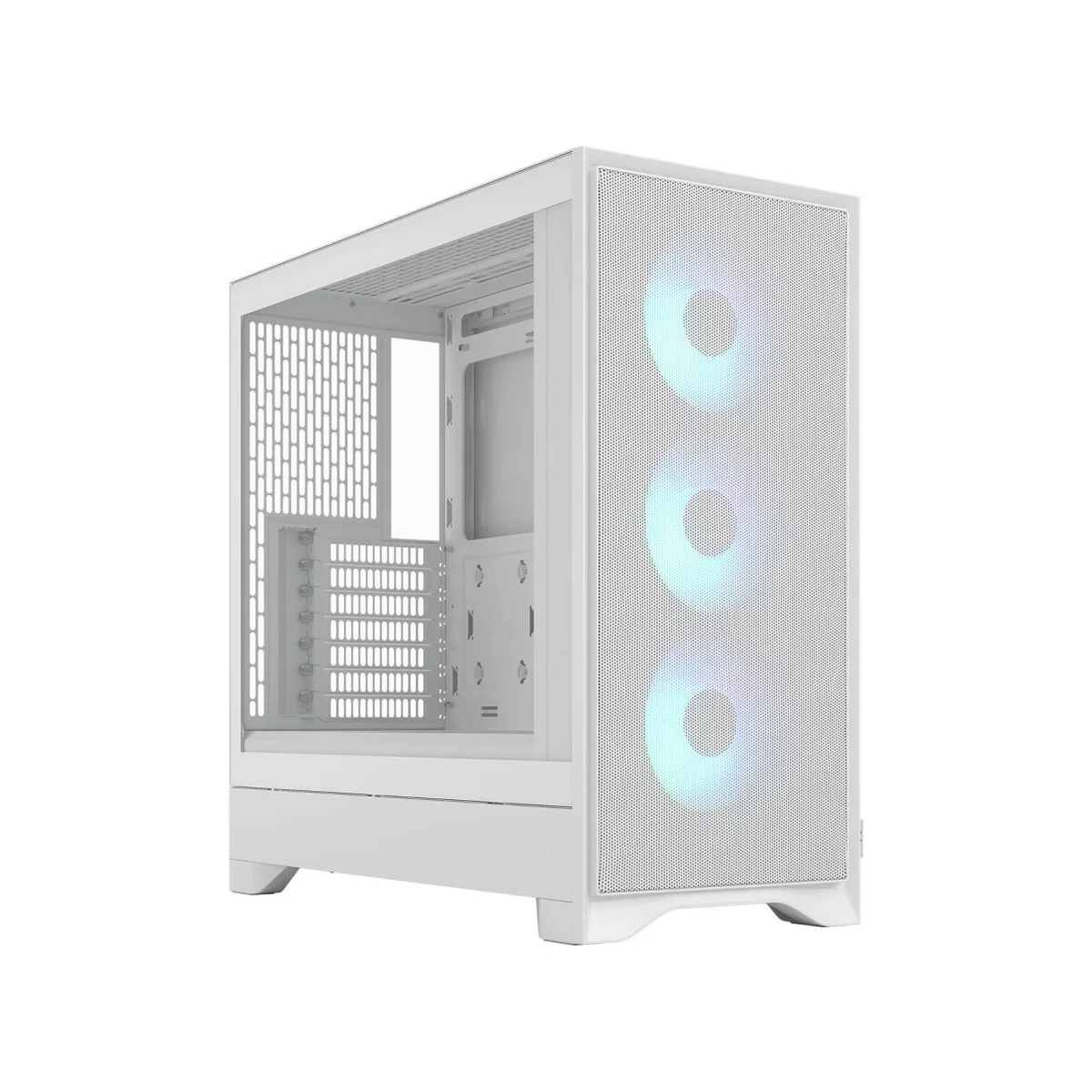 Fractal Design Pop Air TG RGB Mid-Tower ATX Tempered-Glass Airflow Gaming Case - White 7 Fans – FD-C-POA2A-04