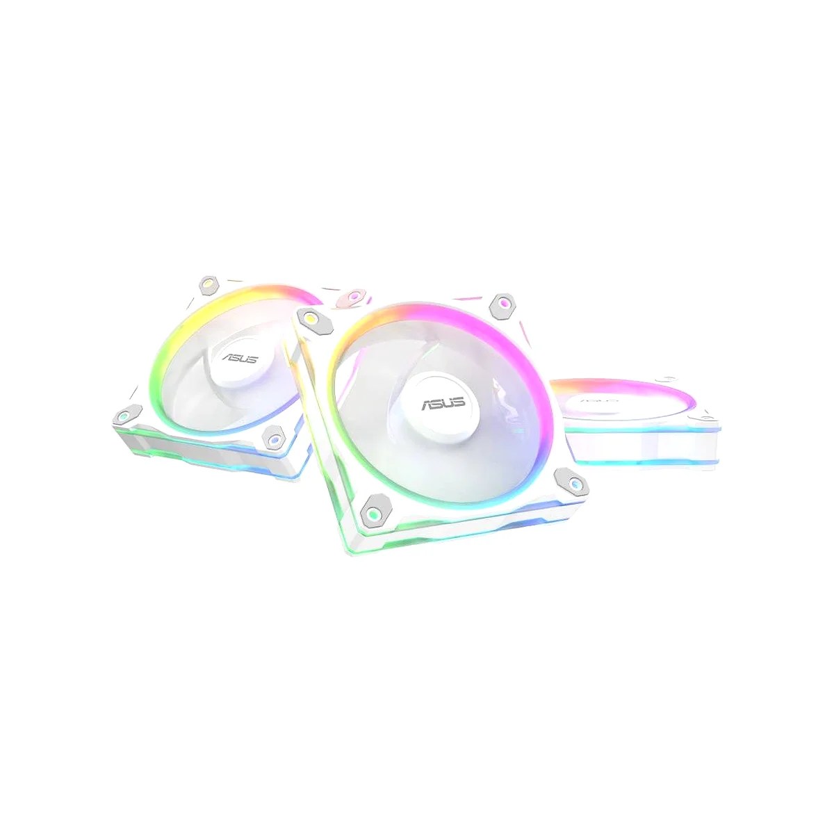 ASUS Prime MR120 ARGB Reverse Triple Pack Fan - White - 90DA00L3-B09020