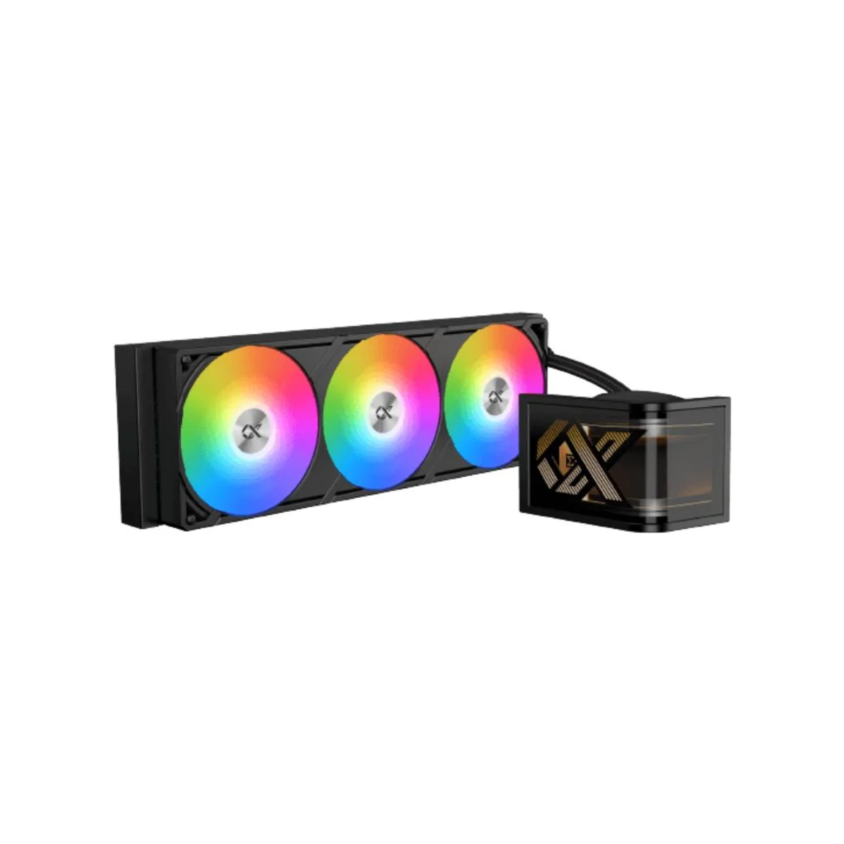 XIGMATEK Connect Ultra 360 ARGB AIO CPU Liquid Cooler (Black, 6.8" AMOLED Display, Intel LGA 1851/1700, AMD AM5) - EN48371