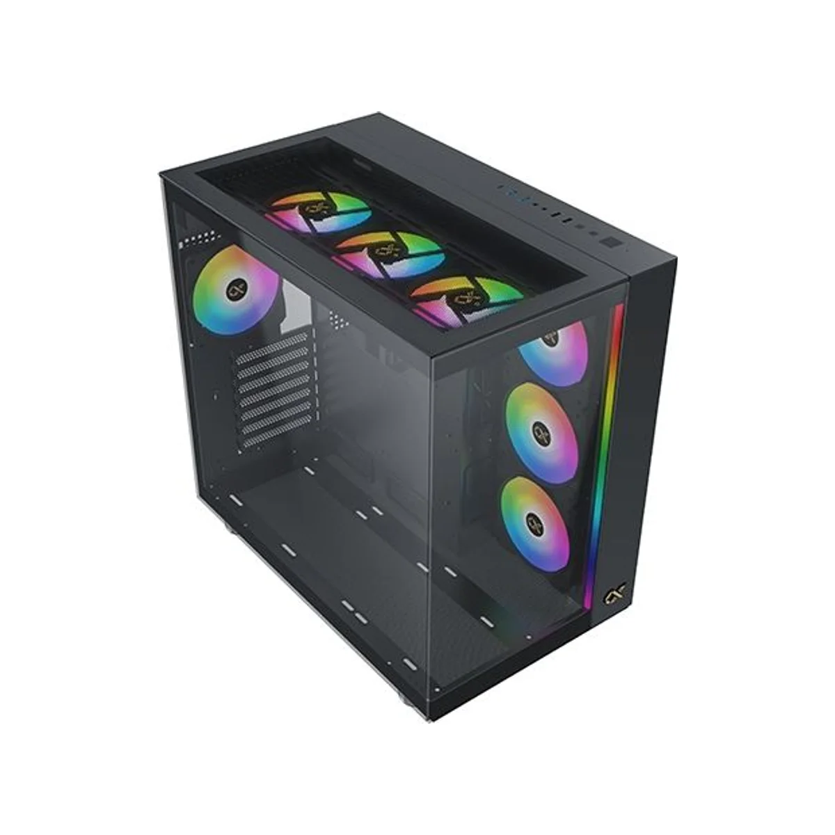 Xigmatek Aqua Ultra Air ARGB Mid-Tower E-ATX Gaming Case - Black – EN41907 view 2
