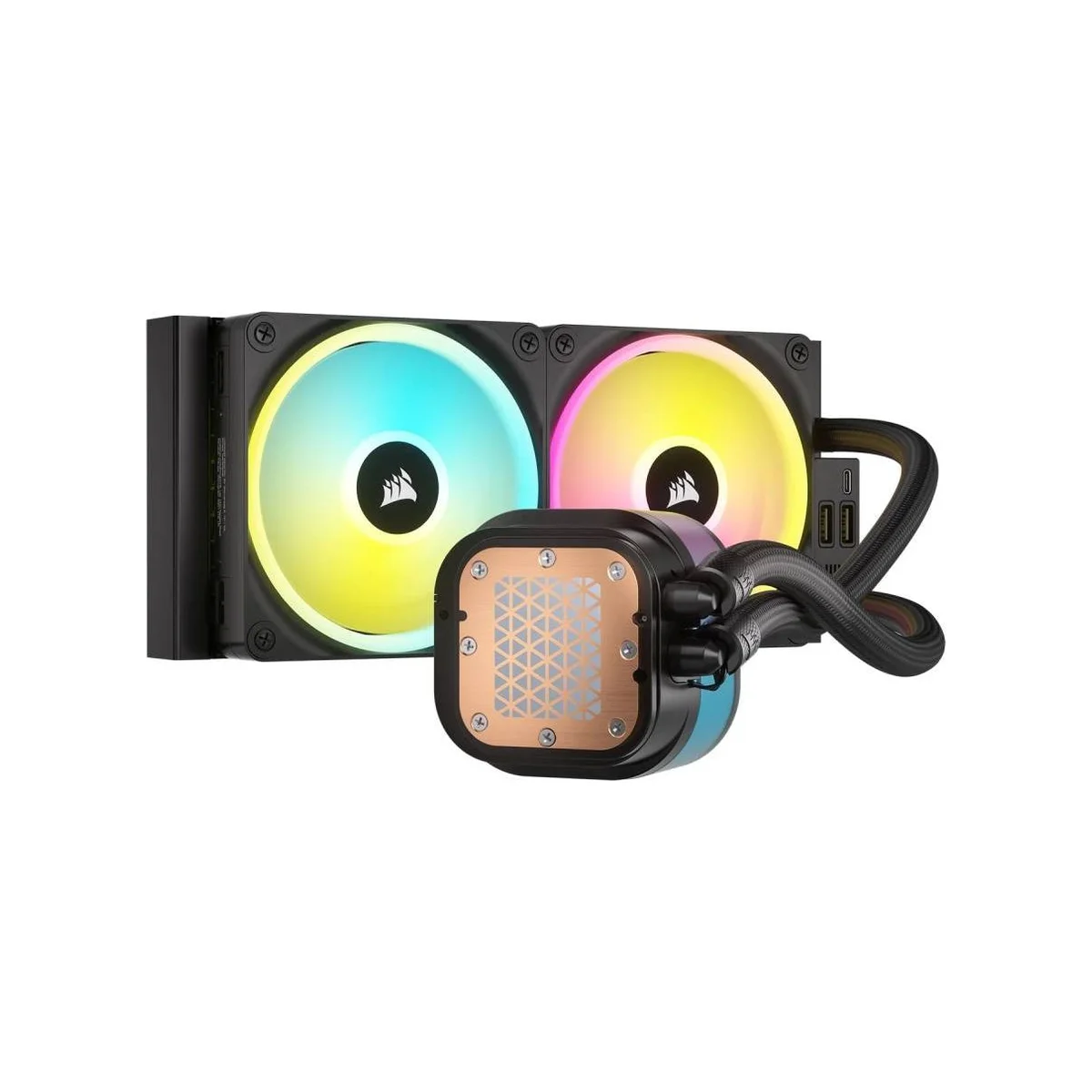 Corsair iCUE LINK H100i LCD 2.1" IPS CPU Liquid Cooler - Black - CW-9061007-WW