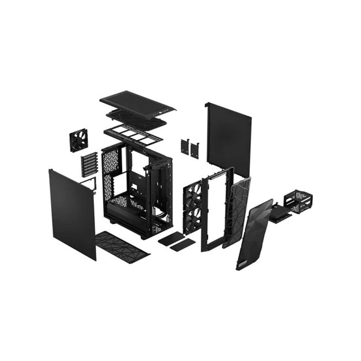 Fractal Meshify 2 Compact ATX Gaming Case - Black - FD-C-MES2C-01 view 6