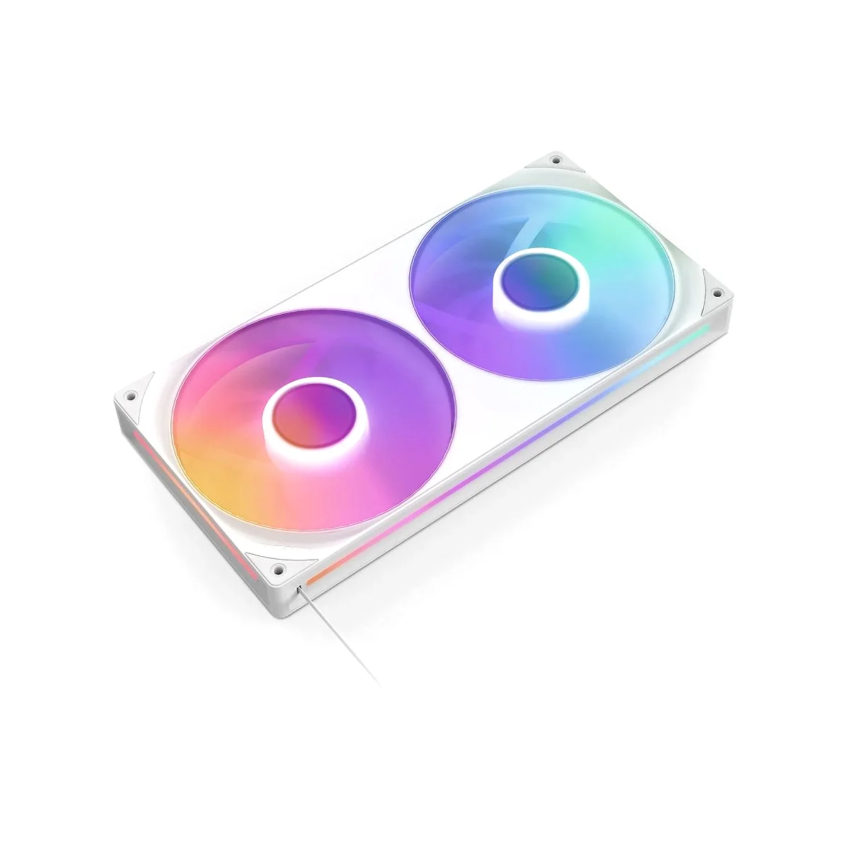 NZXT F280 RGB Core 280mm PWM Uni-body Fan - White - RF-U28HF-W1 view 2