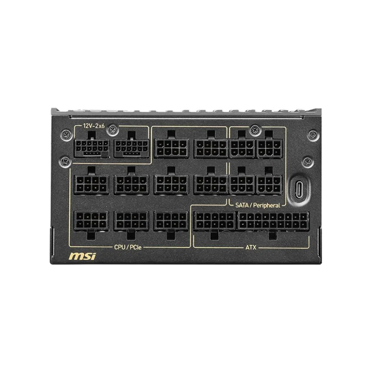 DeepCool PX1000G Fully Modular 1000W ATX 3.0 Power Supply (80+ Gold, PCIe 5.0, Low-Noise, Black) | PX1000G view 4