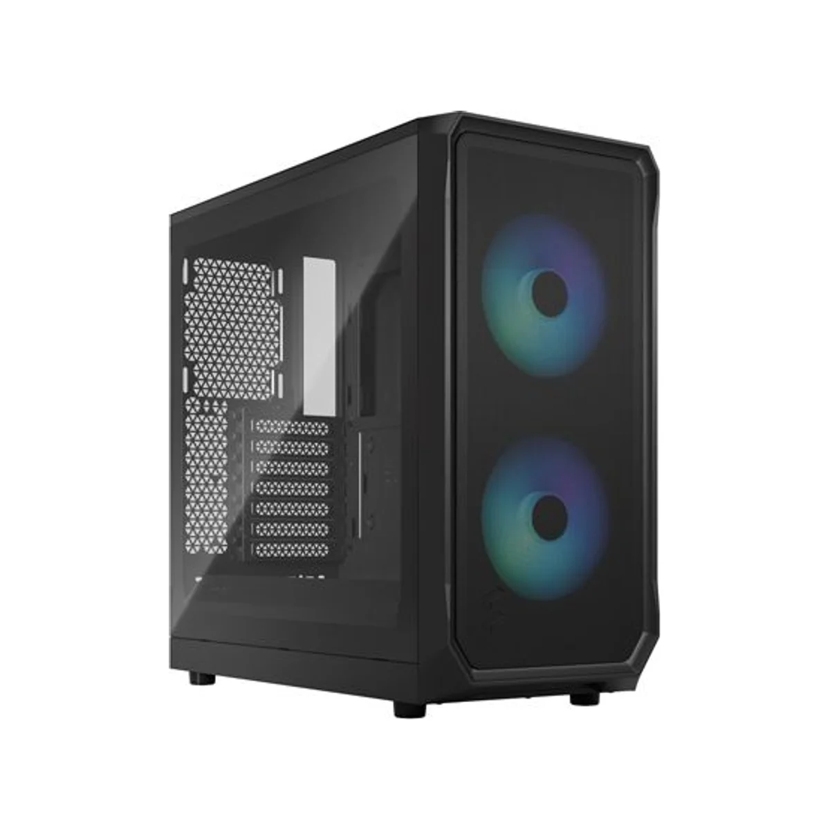 Fractal Focus 2 RGB Tempered-Glass Mid-Tower ATX Gaming Case - Black 2 ARGB Fans Included – FD-C-FOC2A-03