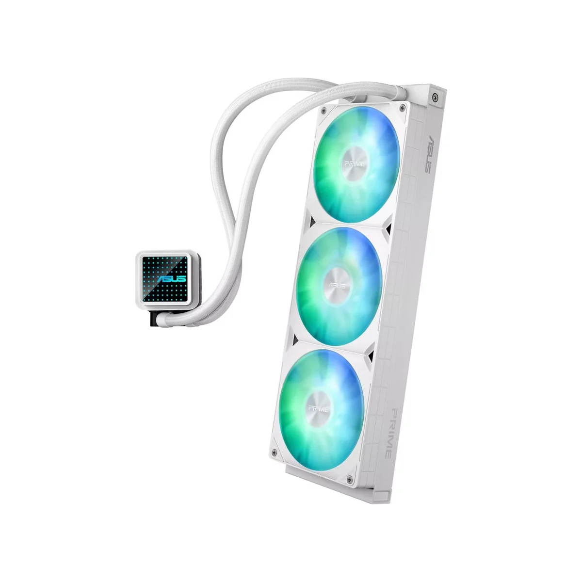 ASUS Prime LC 360 ARGB White Edition 360mm CPU Liquid Cooler (White, 600-2200 RPM, ARGB) - 90RC0102-B0EAY0 view 3