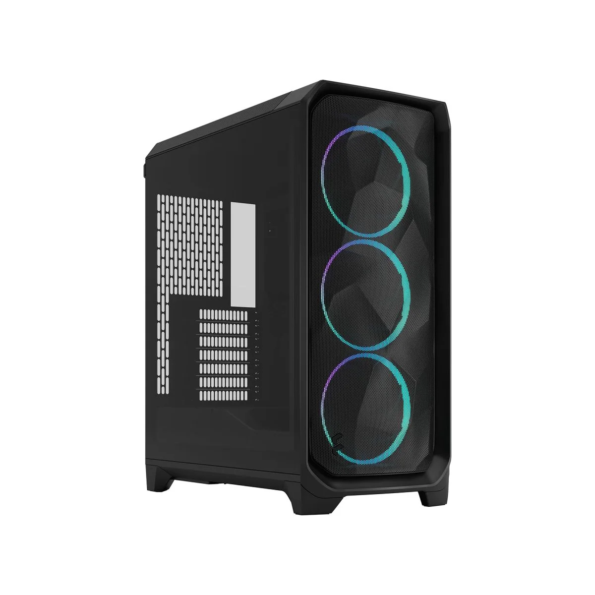 Fractal Design Meshify 3 RGB Tempered-Glass Mid-Tower E-ATX Gaming Case - Black 3x 140mm Fans – FD-C-MES3A-06