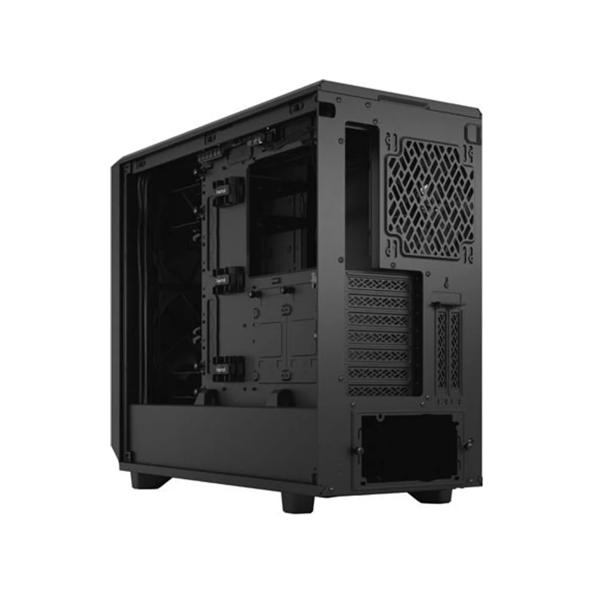 Fractal Design Meshify 2 Airflow Mid-Tower E-ATX Gaming Case - Black 4 Fans Included – FD-C-MES2A-01 view 4