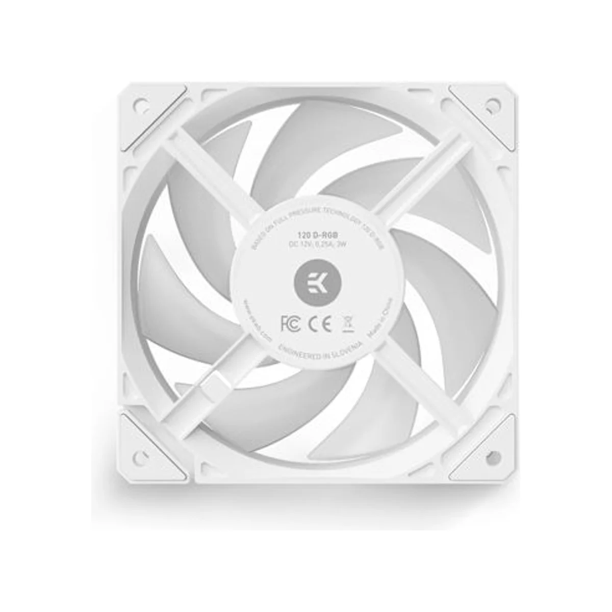 EKWB EK-Loop Fan FPT 120 D-RGB - White Computer Cooling Fan (550-2300rpm, 77 CFM, 26.8 Pa) - 3831109898048 view 3
