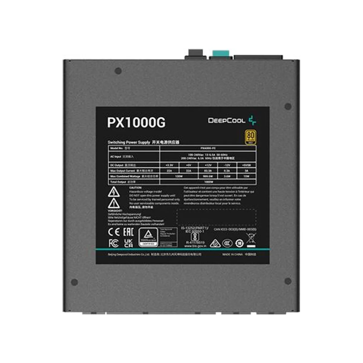 Cooler Master MWE Gold 650-V2 Fully Modular 650W ATX Power Supply (80+ Gold, PCIe 5.0, Low-Noise, Black) | MPE-6501-AFBAG-WO view 4